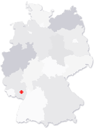 Lage von Kaiserslautern in Deutschland