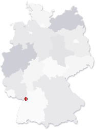 Lage von Kandel in Deutschland