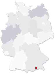 Lage von Kolbermoor in Deutschland