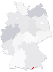 Lage von Kreuth in Deutschland
