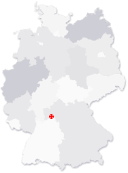 Lage von Kreuzwertheim in Deutschland