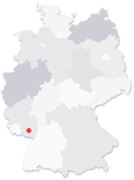 Lage von Krickenbach in Deutschland
