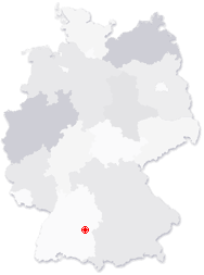 Lage von Laichingen in Deutschland