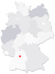 Lage von Lauffen am Neckar in Deutschland
