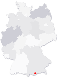 Lage von Lenggries in Deutschland