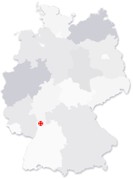 Lage von Lorsch in Deutschland