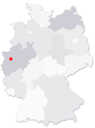 Lage von Moers in Deutschland