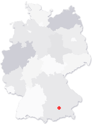 Lage von Moosinning in Deutschland