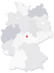 Lage von Niederdorla in Deutschland