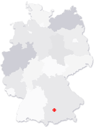 Lage von Odelzhausen in Deutschland