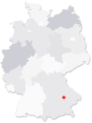 Lage von Perkam in Deutschland