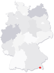 Lage von Piding in Deutschland