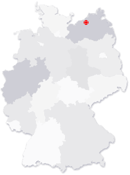 Lage von Rostock in Deutschland
