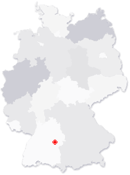Lage von Salach in Deutschland