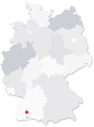 Lage von Sankt Georgen im Schwarzwald in Deutschland