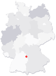 Lage von Schnelldorf in Deutschland