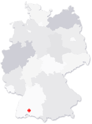 Lage von Trossingen in Deutschland