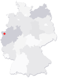 Lage von Uedem in Deutschland