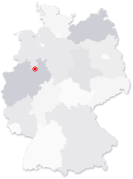 Lage von Versmold in Deutschland