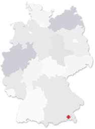 Lage von Waging am See in Deutschland