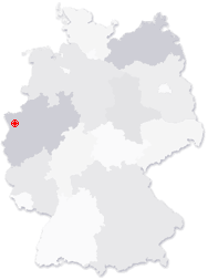 Lage von Weeze in Deutschland
