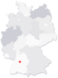 Lage von Weissach in Deutschland