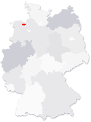 Lage von Wilhelmshaven in Deutschland