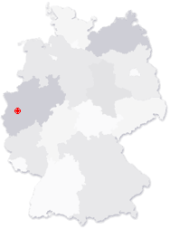 Lage von Willich in Deutschland