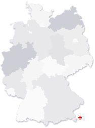 Lage von Grnau im Almtal in Deutschland
