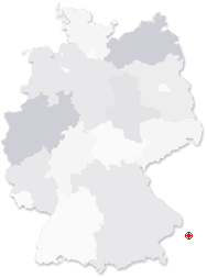 Lage von Gutau in Deutschland