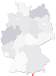 Lage von Innsbruck in Deutschland