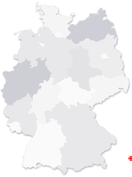 Lage von Kirchberg an der Pielach in Deutschland
