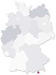 Lage von Kirchberg in Tirol in Deutschland