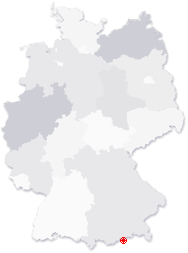 Lage von Thiersee in Deutschland