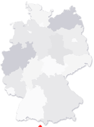 Lage von Thringen in Deutschland