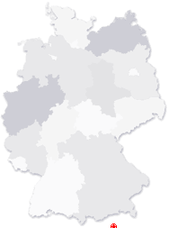 Lage von Wald im Pinzgau in Deutschland