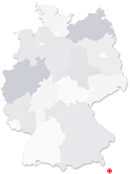 Lage von Waldbach in Deutschland