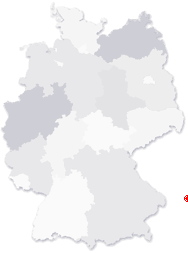 Lage von Weikertschlag an der Thaya in Deutschland